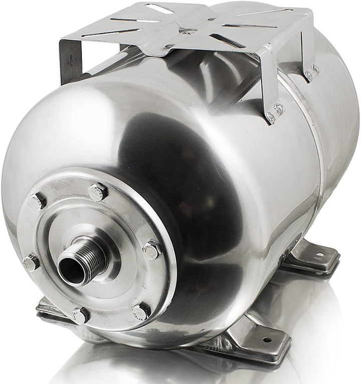 BITUXX® Edelstahl Membrankessel 24L Druckkessel Hauswasserwerk Kessel inkl Membran 1 Zoll Anschluss