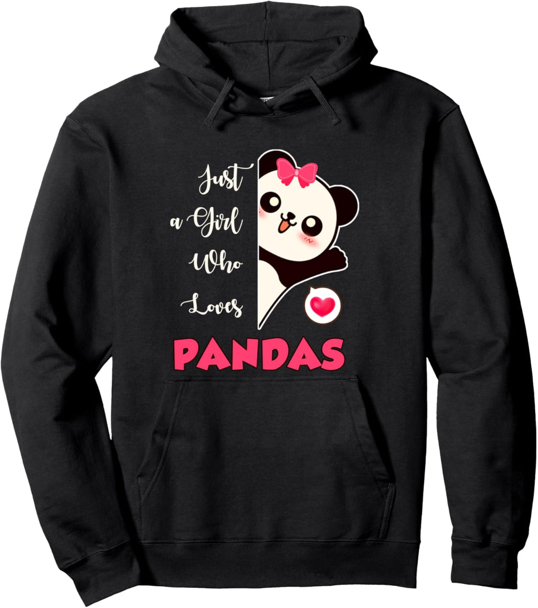 Panda Geschenk Just A Girl Who Loves Pandas Pullover Hoodie
