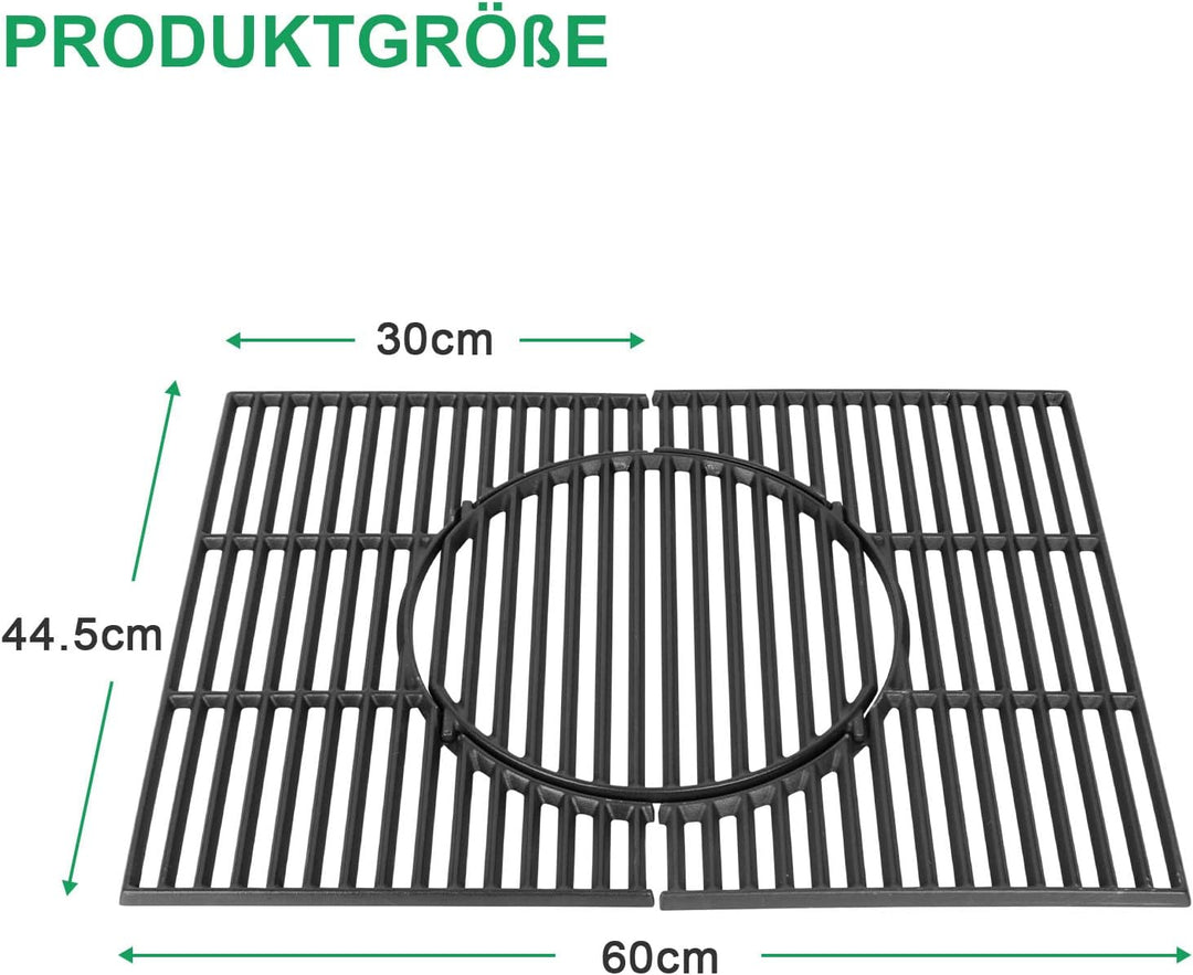 WELL GRILL 44,5cm Gusseisen Grillrost mit Rund Eingebauter Zubehör für Weber Spirit I & II E/S 310 3