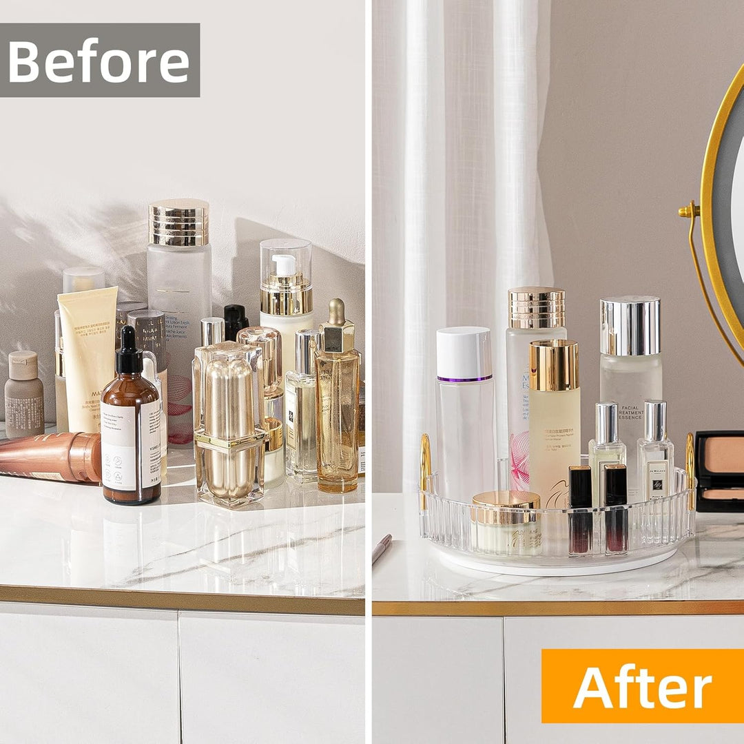 Make Up Organizer, 360° Drehbar Kosmetik Organizer, Beauty Organizer, Hautpflege Organizer für Badez
