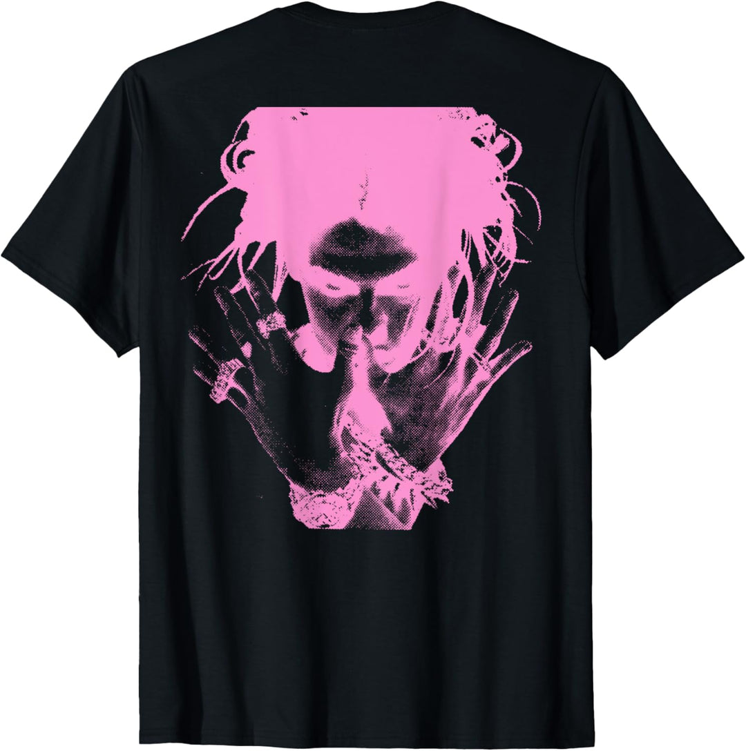 Offizielles Yungblud Deadhappy Pink & Schwarz T-Shirt