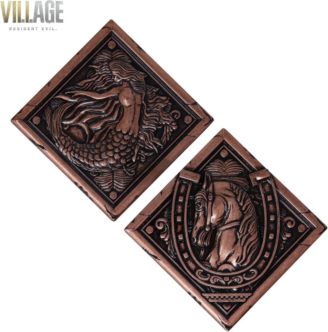 FANATTIK Resident Evil VIII – Dorfnachbildung Hauswappen Medaillon Kollektion, Einheitsgrösse, Kunst
