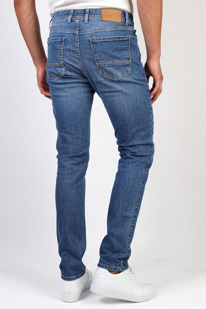 HALAT'S Herren Jeans Slim Fit - Baumwolle Jeanshose Stretch für Herren mit Schlanke Elastizität 30W