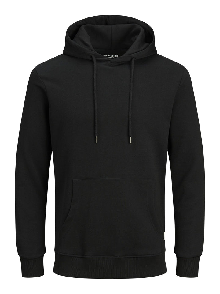 JACK & JONES Male Kapuzenpullover Plus Size Einfarbig Kapuzenpullover XXL Grosse Grössen Schwarz, XX