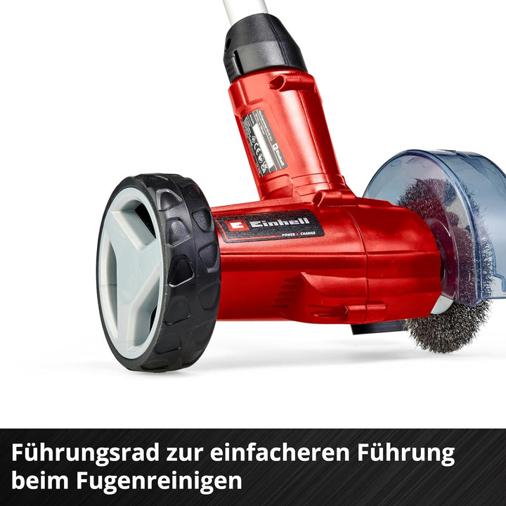 Einhell Akku-Fugenreiniger GE-CC 18 Li Kit Power X-Change (stufenloser Teleskop-Führungsholm, wechse