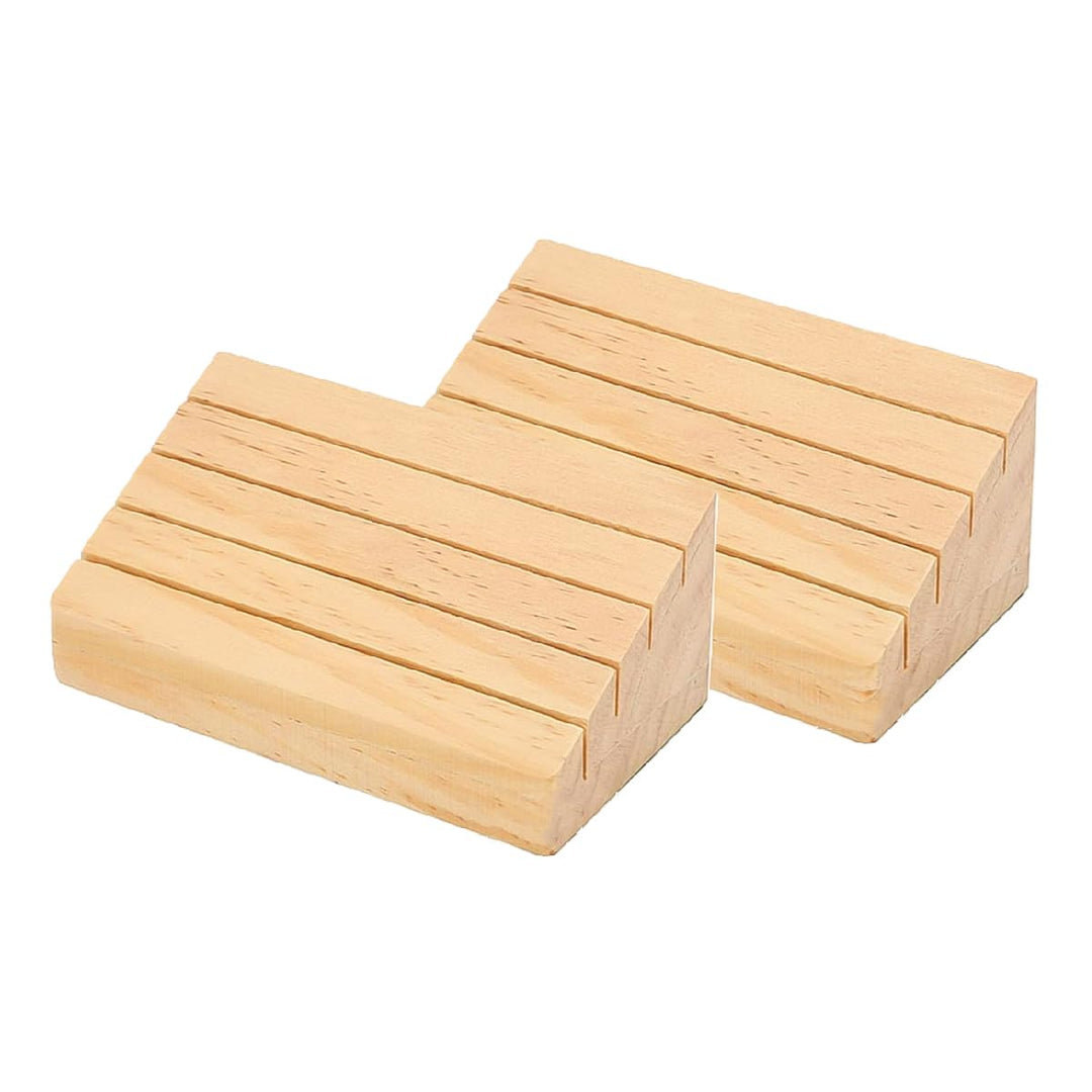 2 Stück Kartenorganisatoren Standardgrösse Kartenhalter/Ständer aus massivem Buchenholz