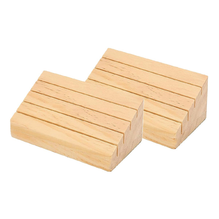 2 Stück Kartenorganisatoren Standardgrösse Kartenhalter/Ständer aus massivem Buchenholz