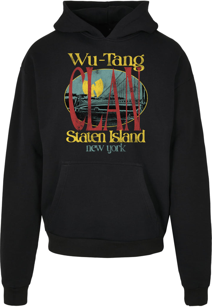 Mister Tee Herren Wu Tang Staten Island Heavy Oversize Hoodie M Schwarz, M Schwarz
