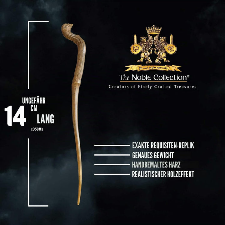 The Noble Collection - Viktor Krum Character Wand - 14in (35cm) Wizarding World Wand with Name Tag -