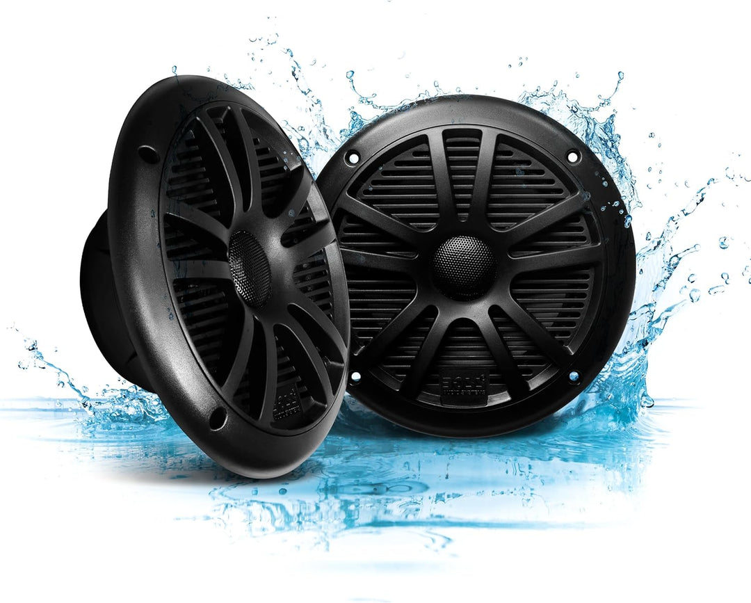 Boss Audio Systems MR6B 2-Wege-KFZ-Lautsprecher (2-Wege, 89 dB, 80-20.000 Hz, 16,5 cm, 5,55 cm) 16,5