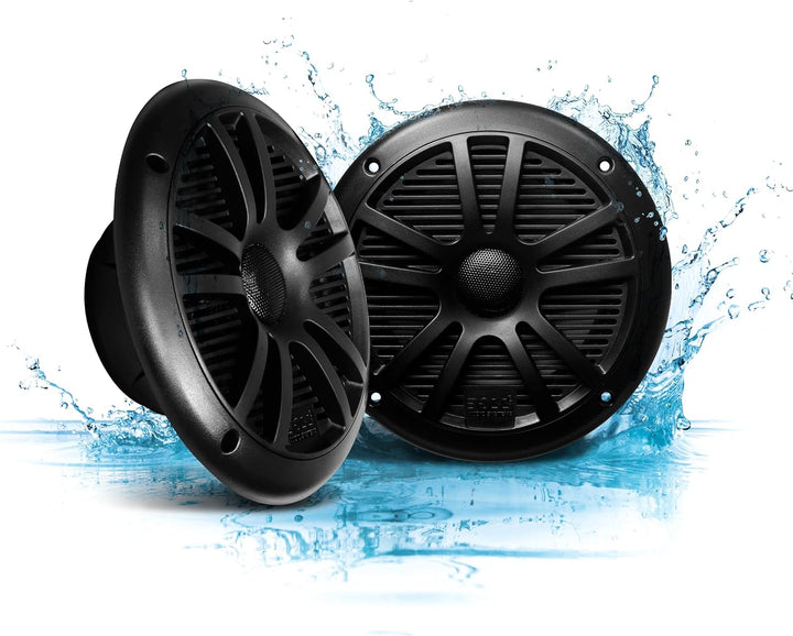 Boss Audio Systems MR6B 2-Wege-KFZ-Lautsprecher (2-Wege, 89 dB, 80-20.000 Hz, 16,5 cm, 5,55 cm) 16,5