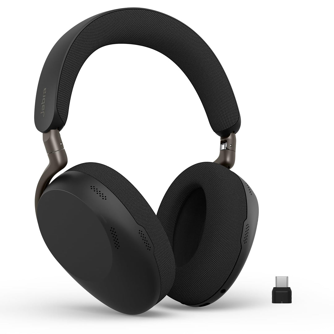 Jabra Evolve3 85 Over-Ear Bluetooth Headset kabellos mit Mikrofon für Büro, USB-C, KI-Sprachanruf, A