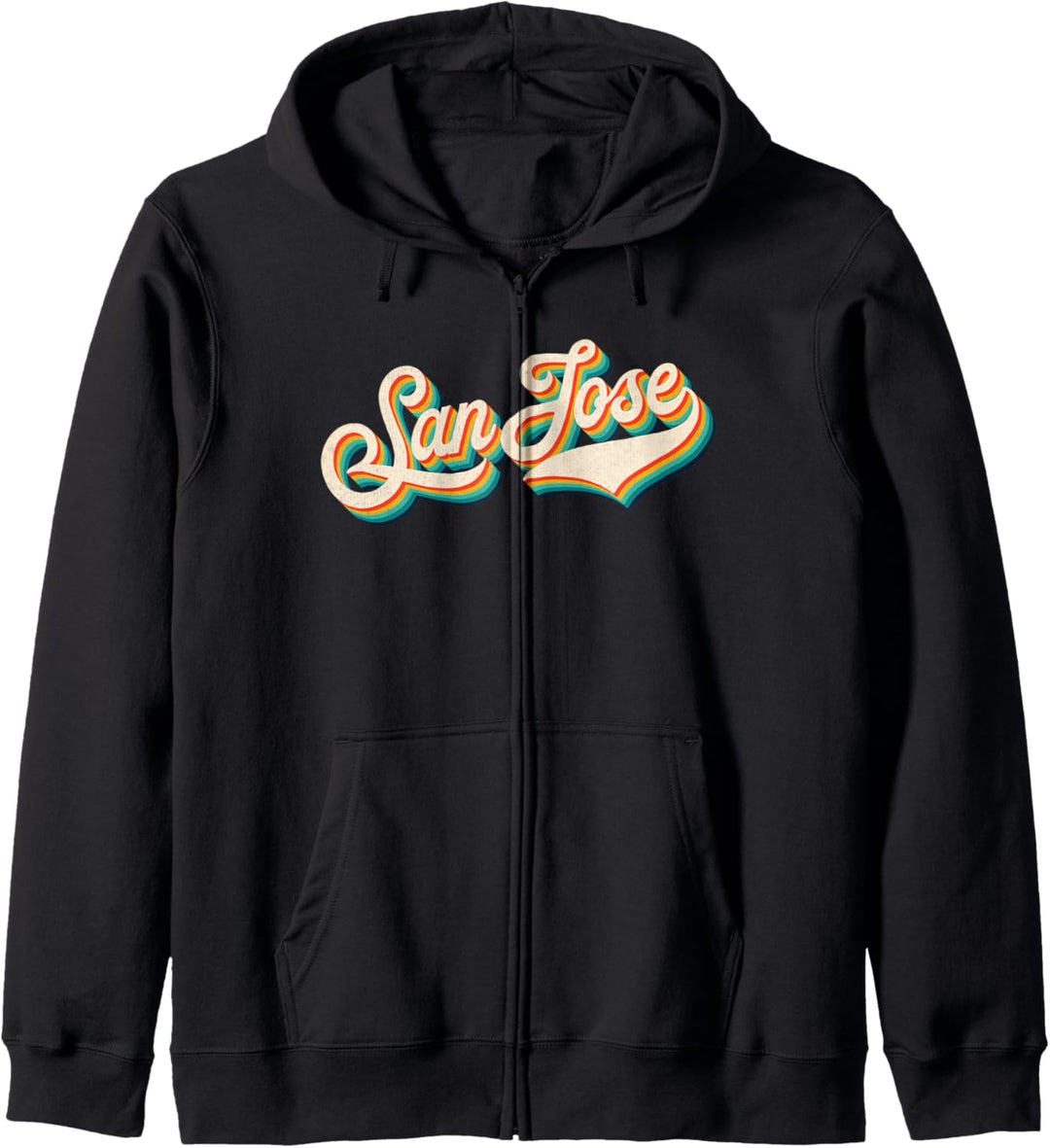 70s Vintage Retro San Jose California Throwback Gift Kapuzenjacke