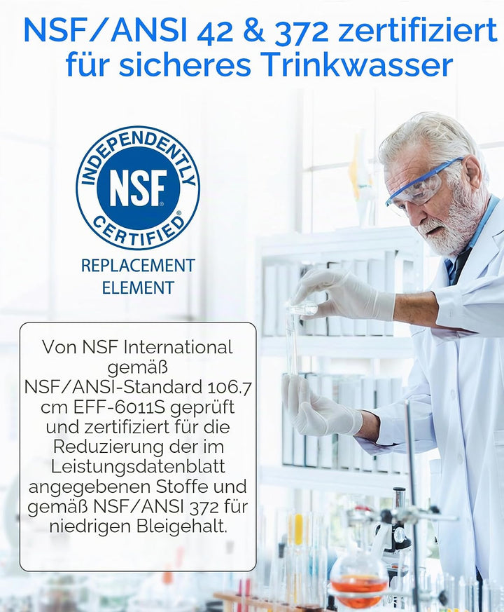Waterdrop DA29-00003G Kühschrank Wasserfilter, Ersatz für Samsung AquaPure Plus DA29-00003G, DA29-00