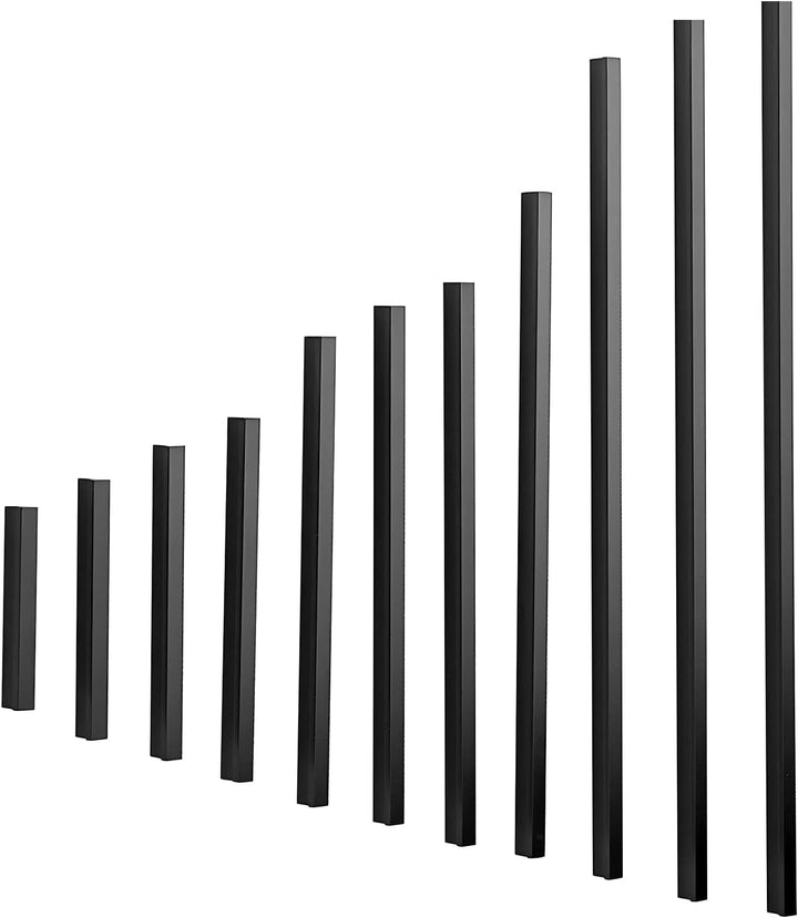 Qrity 10x Möbelgriffe Schwarz Lochabstand 128mm Türgriffe Küche Stangengriff Schrankgriffe Schublade