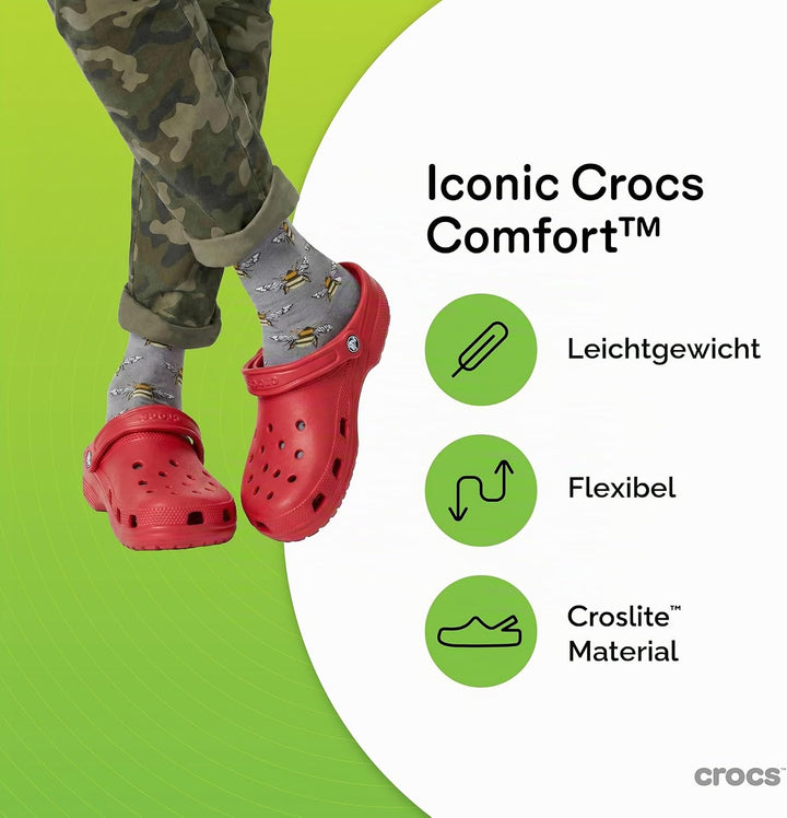 Crocs Classic Clog 33/34 EU Varsity Red, 33/34 EU Varsity Red