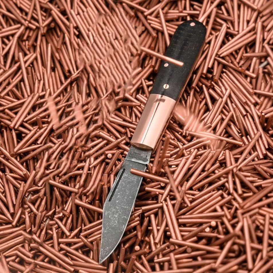 Böker Manufaktur Solingen Taschenmesser Barlow Copper Integral Micarta - Messer mit Heften aus Kupfe