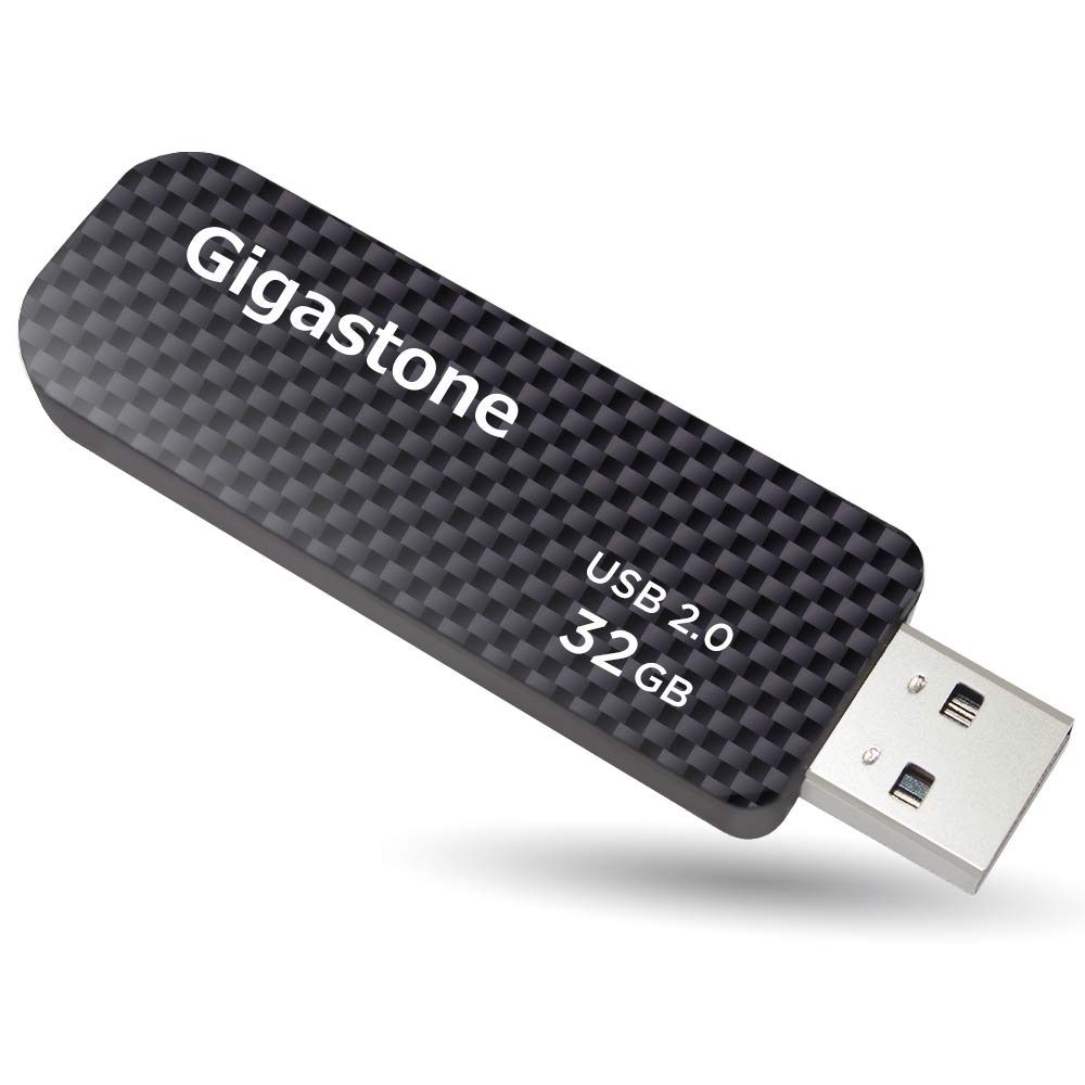 Gigastone V30 32GB USB 2.0 Flash-Laufwerk, Einziehbarer PC-Schlüssel für MacBook Laptop, Windows Mac