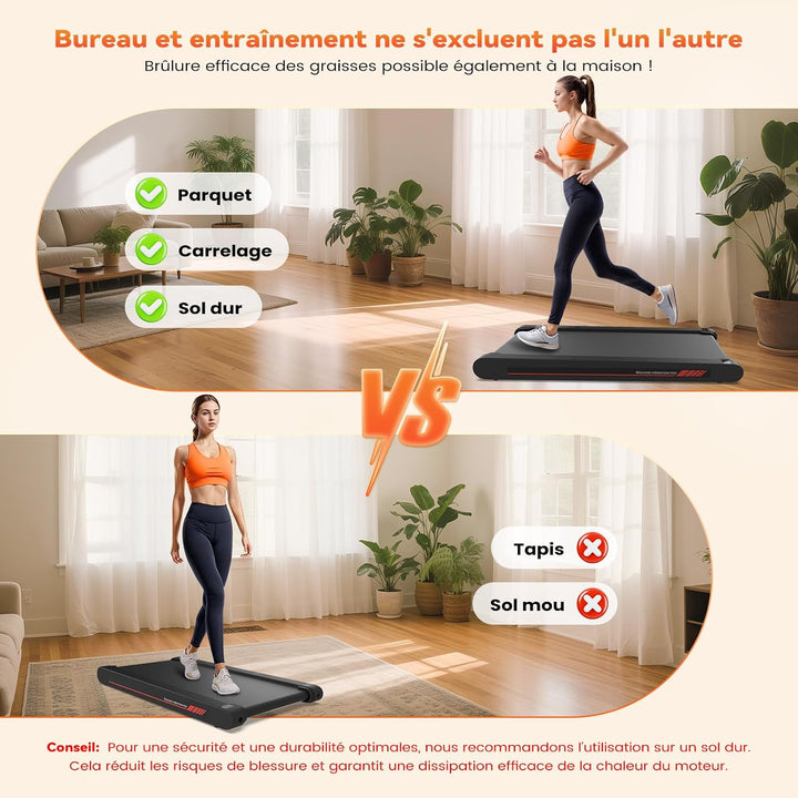 3 in 1 Walking Vibration Pad für Laufband für Zuhause mit Bluetooth 0.3-6km/h den Heim, und Walking