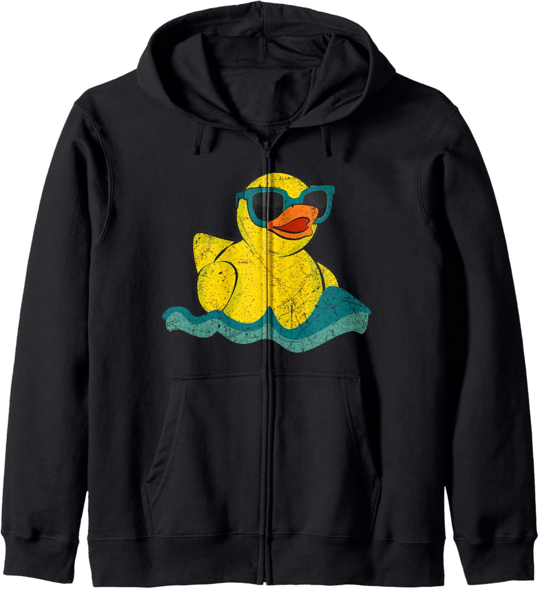 Lustige Badeente mit Entenmotiv, Gelb Kapuzenjacke