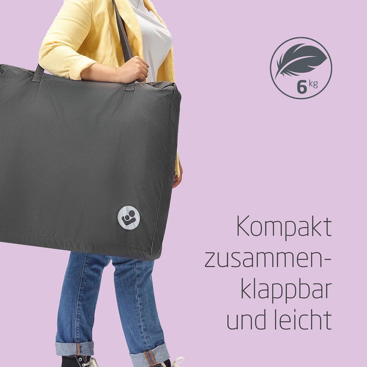 Maxi-Cosi Iris 2-in-1-Reisebett Baby, 0 – 3 Jahre, bis zu 15 kg, kompaktes Reisebettchen, 2 Schlafeb