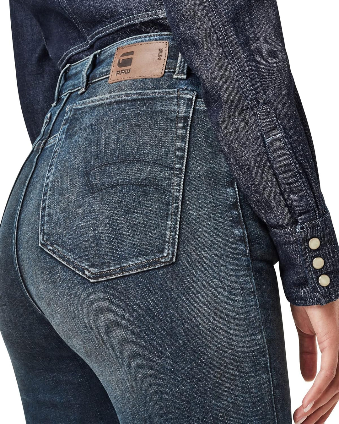 G-STAR RAW Stringfield Women's Jeans Ultra High Waist Skinny 26W / 30L Blau (Antic Nebulas D17849-c2