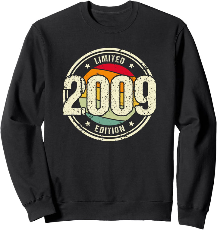 Retro 15 Jahre Jahrgang 2009 Limited Edition 15. Geburtstag Sweatshirt
