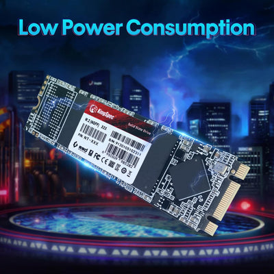 KingSpec 512GB M.2 SSD 2280, Interne Solid State Hard Drive-SATA iii 6Gb/s, M2 NGFF Disco Duro für D
