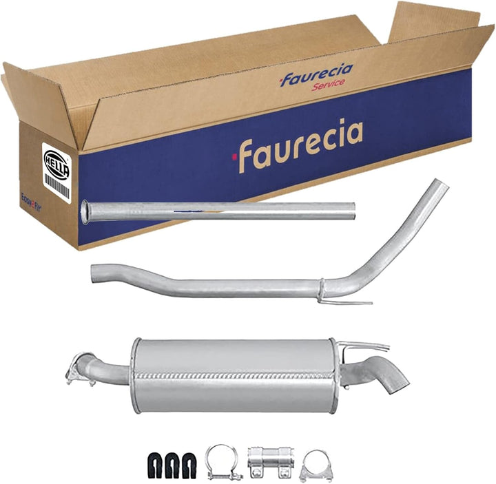 HELLA 8LD 366 034-801 Endschalldämpfer - Easy2Fit® Kit - hinten - dreiteilig - Set mit Anbauteilen