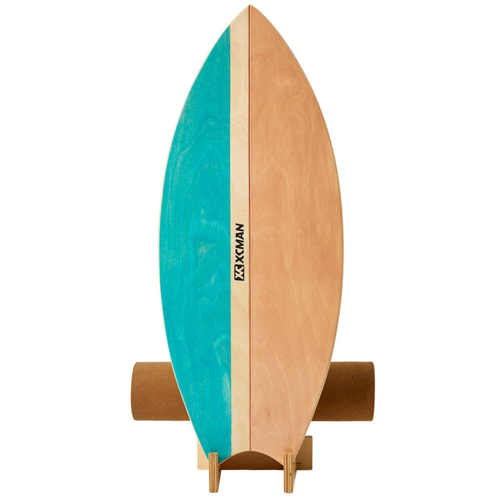 XCMAN Surf Balance Board Trainer Mit Rolle - Stabilitätstrainer Für Erwachsene Und Kinder, Zum Surfe
