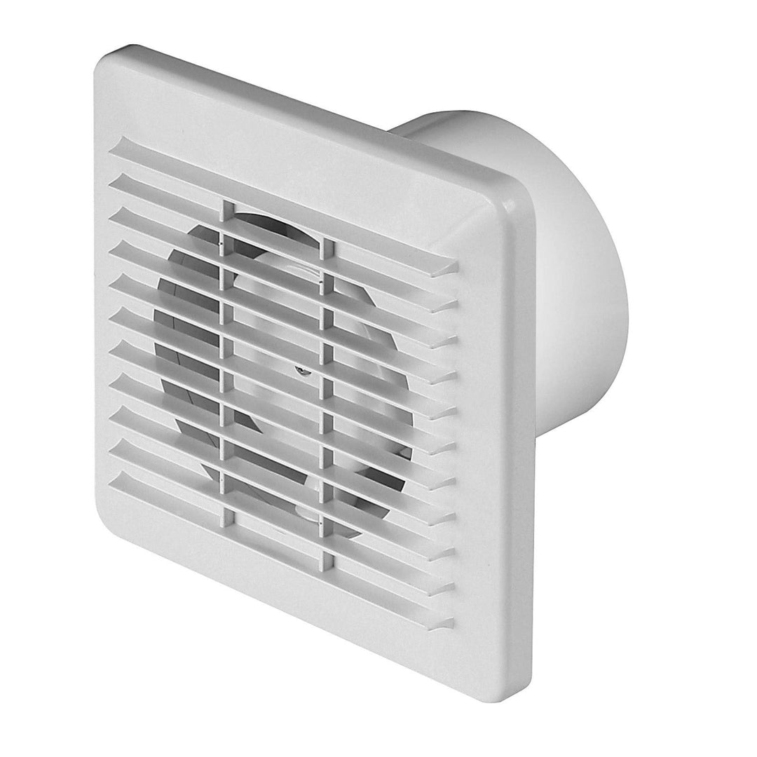 Basic Badventilator Ø 100 mm Badlüfter nur 10 W Lüfter Ventilator Deckenlüfter weiss 10 cm WB100 Wan