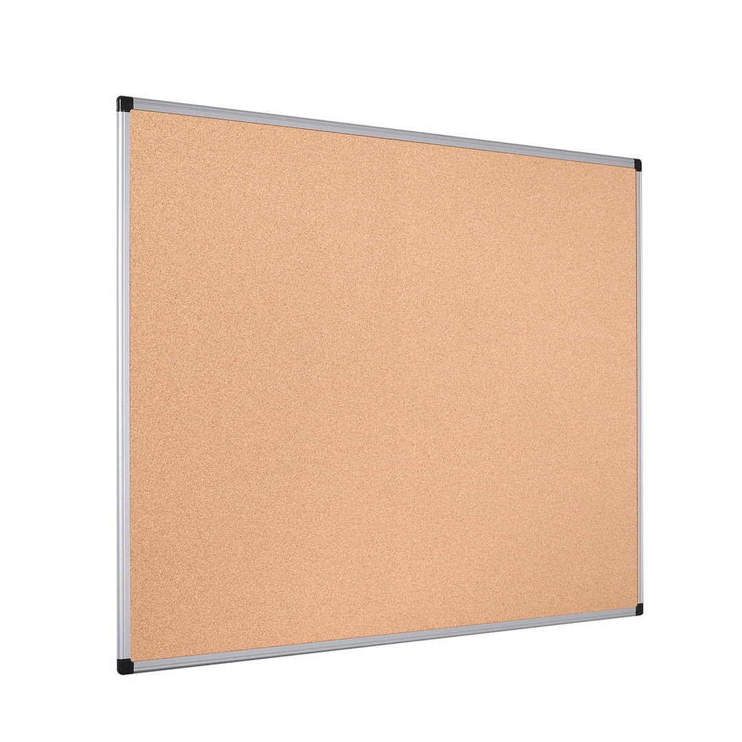 Bi-Office Korktafel Maya Mit Aluminiumrahmen und Hochwertiger Naturkorkoberfläche, Pinnwand, 120 x 9