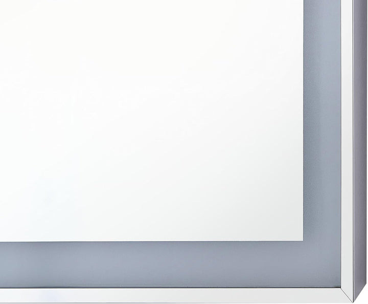 Moderner LED-Lichtspiegel silber für Ihr traumhaftes Bad 90x70cm Argens