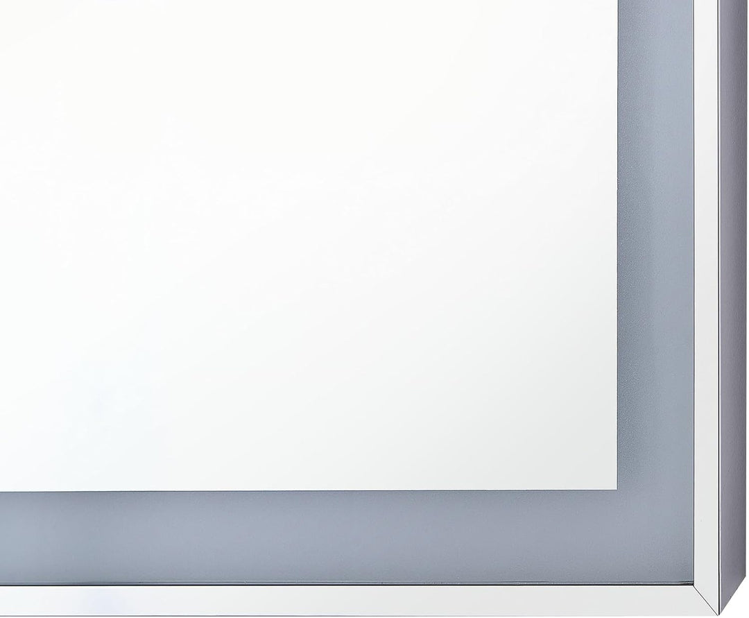 Moderner LED-Lichtspiegel silber für Ihr traumhaftes Bad 90x70cm Argens