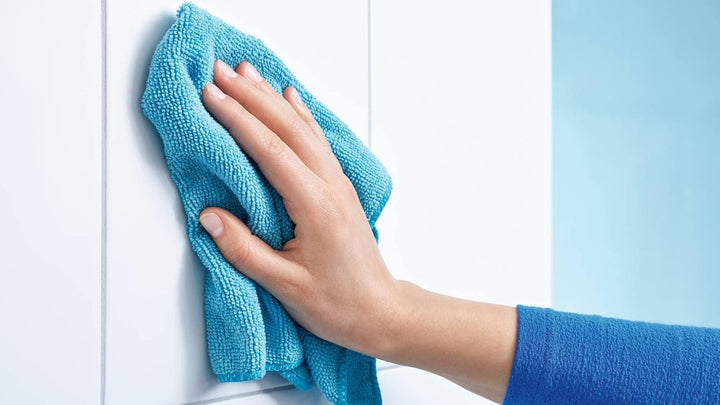 tesa baath Plus Ablage für die Dusche, verchromt, inkl. Klebelösung, 73mm x 250mm x 125mm, Ablage