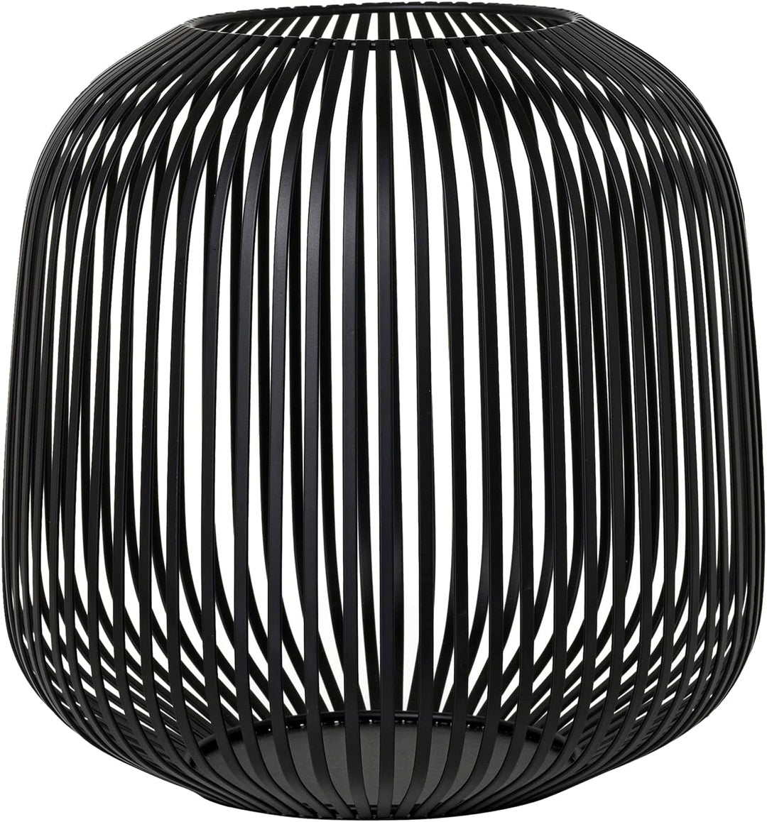 blomus Laterne -LITO- Farbe Schwarz Kerzenhalter Windlicht (M) 28 x 28 x 27cm (65932), M