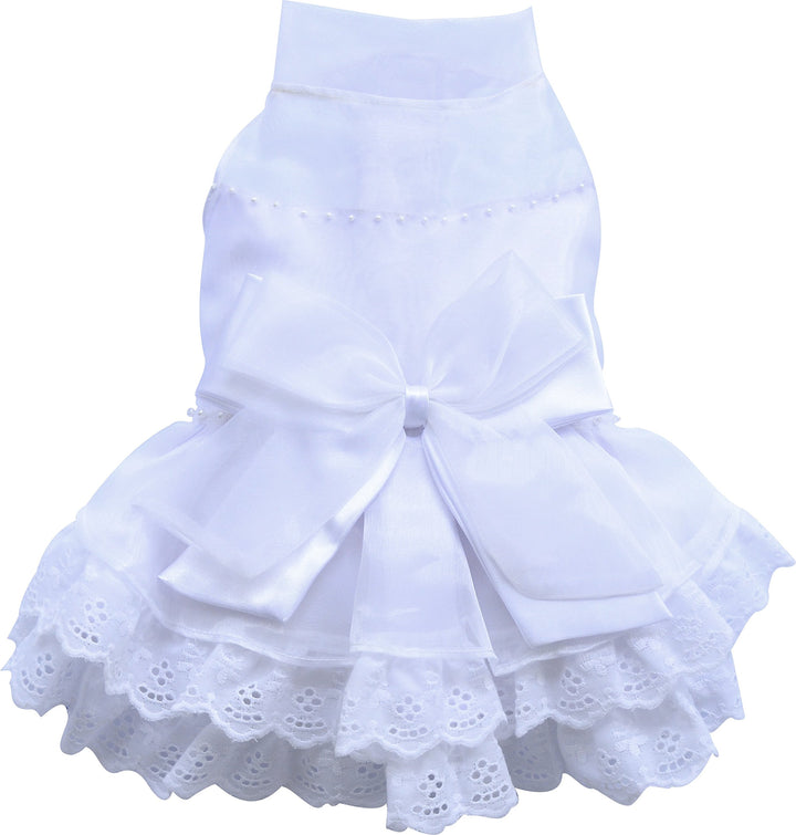 DoggyDolly Brautkleid, weiss, M M Brust 41-43cm, Rücken 28-30cm, M Brust 41-43cm, Rücken 28-30cm