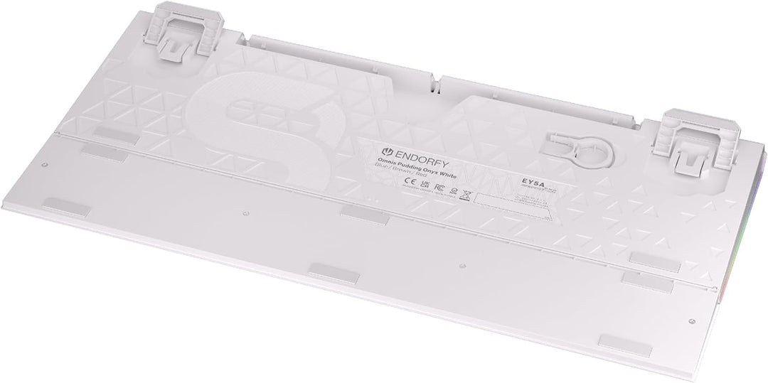 ENDORFY Omnis Pudding Onyx White Brown, mechanische Gaming Tastatur, QWERTY, Kailh Brown RGB, Puddin