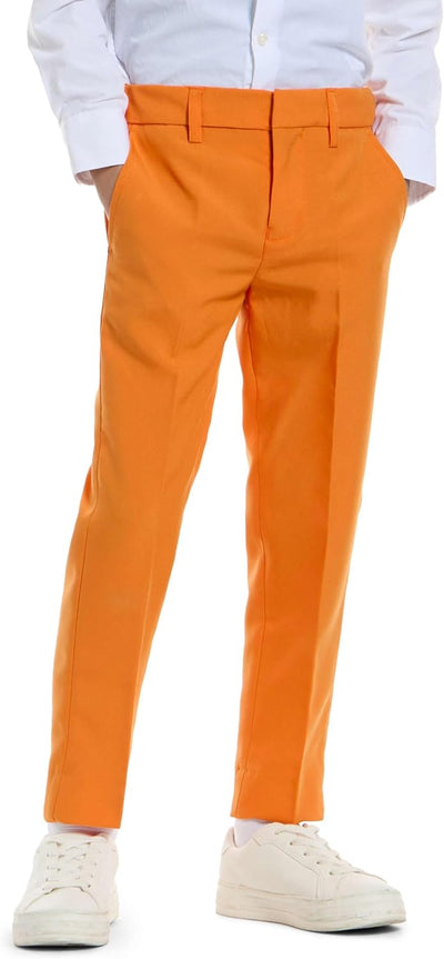 OppoSuits Einfarbiger orangefarbener Anzug für Jungen - Abschlussball- und Hochzeitsfeier-Outfit - e