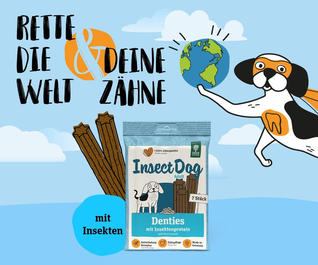 Green Petfood InsectDog Denties 13x180g, InsectDog
