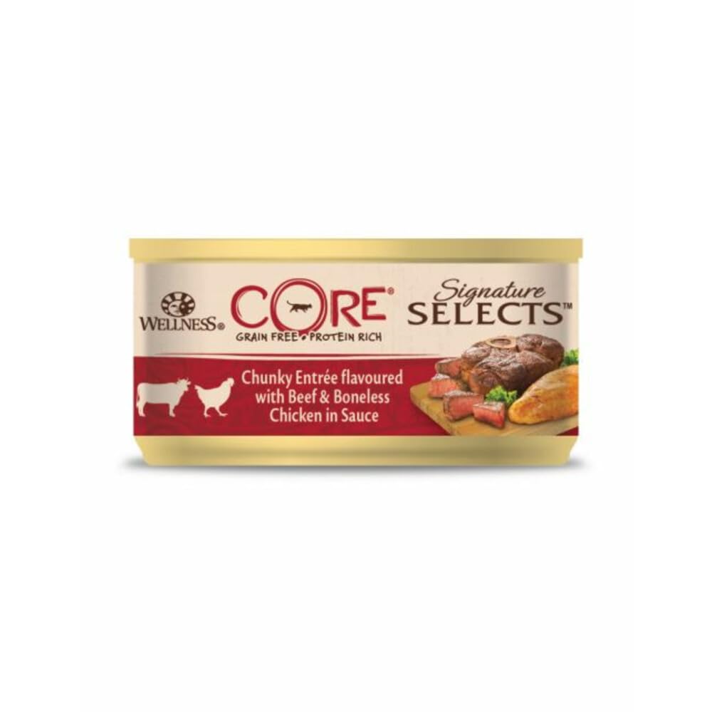 Wellness CORE Signature Selects, Katzenfutter nass in Sauce, getreidefrei, mit hohem Fleischanteil,