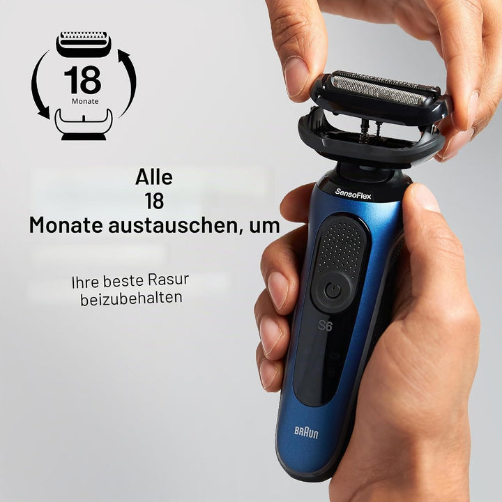 Braun Series 5 53B Elektrischer Rasierkopf, Schwarz - Entwickelt für Rasierer der Serie 5 und Serie