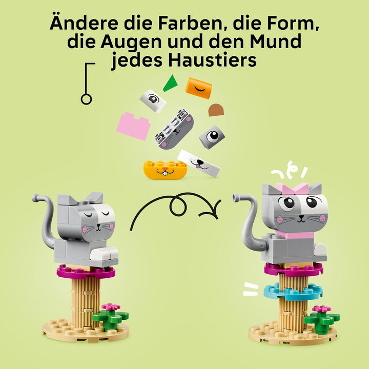 LEGO Classic Kreative Tiere, Box mit bunten Steinen, Baue Spielzeug-Tierfiguren aus Bausteinen wie H