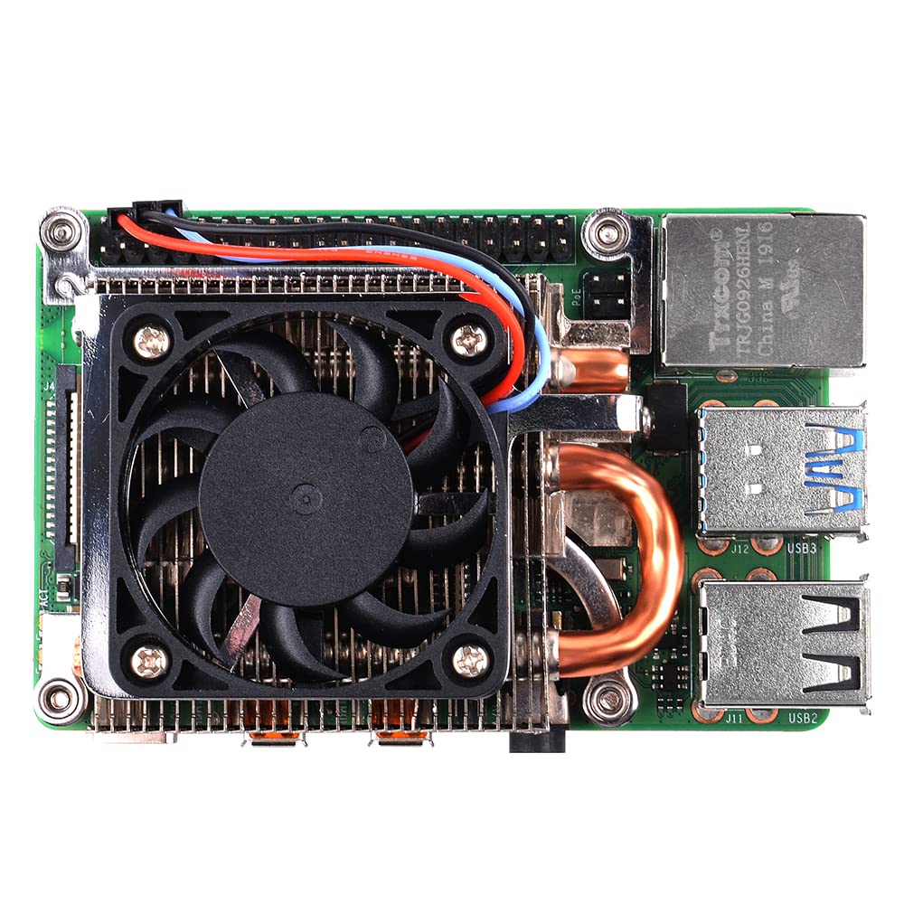 GeeekPi Raspberry Pi Kühlventilator, ultradünner ICE Tower Kühler, PWM Kühler mit Kühlkörper für Ras