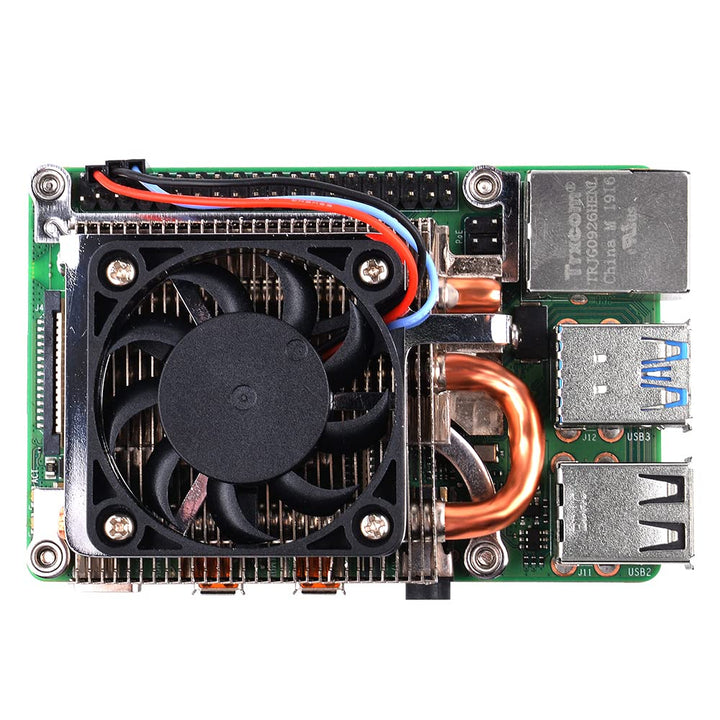GeeekPi Raspberry Pi Kühlventilator, ultradünner ICE Tower Kühler, PWM Kühler mit Kühlkörper für Ras
