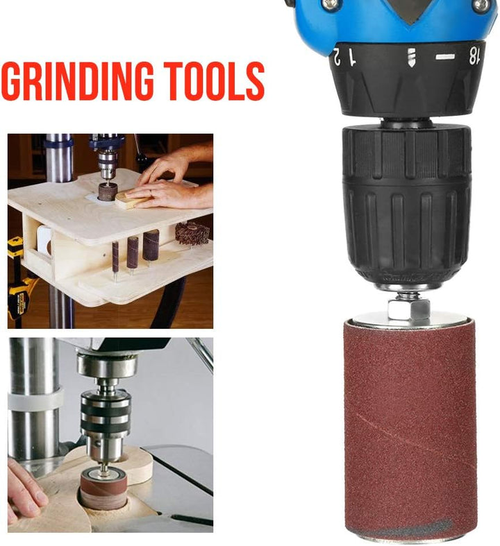 20 Stück Power-Drum-Sanders Selbstexpandierende Polsterspindel Schleifbohrmaschine Press Drum Sander