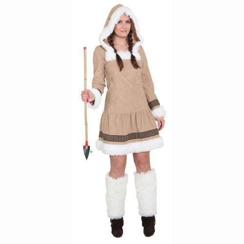 Orlob Eskimo Girl Damen Kostüm als Inuit zu Karneval Fasching Gr.34