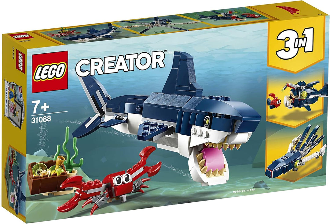 Lego Creator 3er Set: 31088 Bewohner der Tiefsee, 31128 Delfin und Schildkröte & 30581 Tropischer Pa