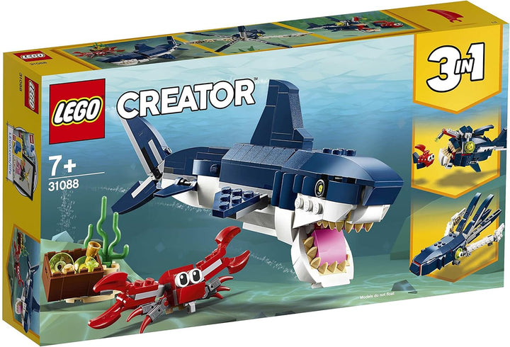 Lego Creator 3er Set: 31088 Bewohner der Tiefsee, 31128 Delfin und Schildkröte & 30581 Tropischer Pa