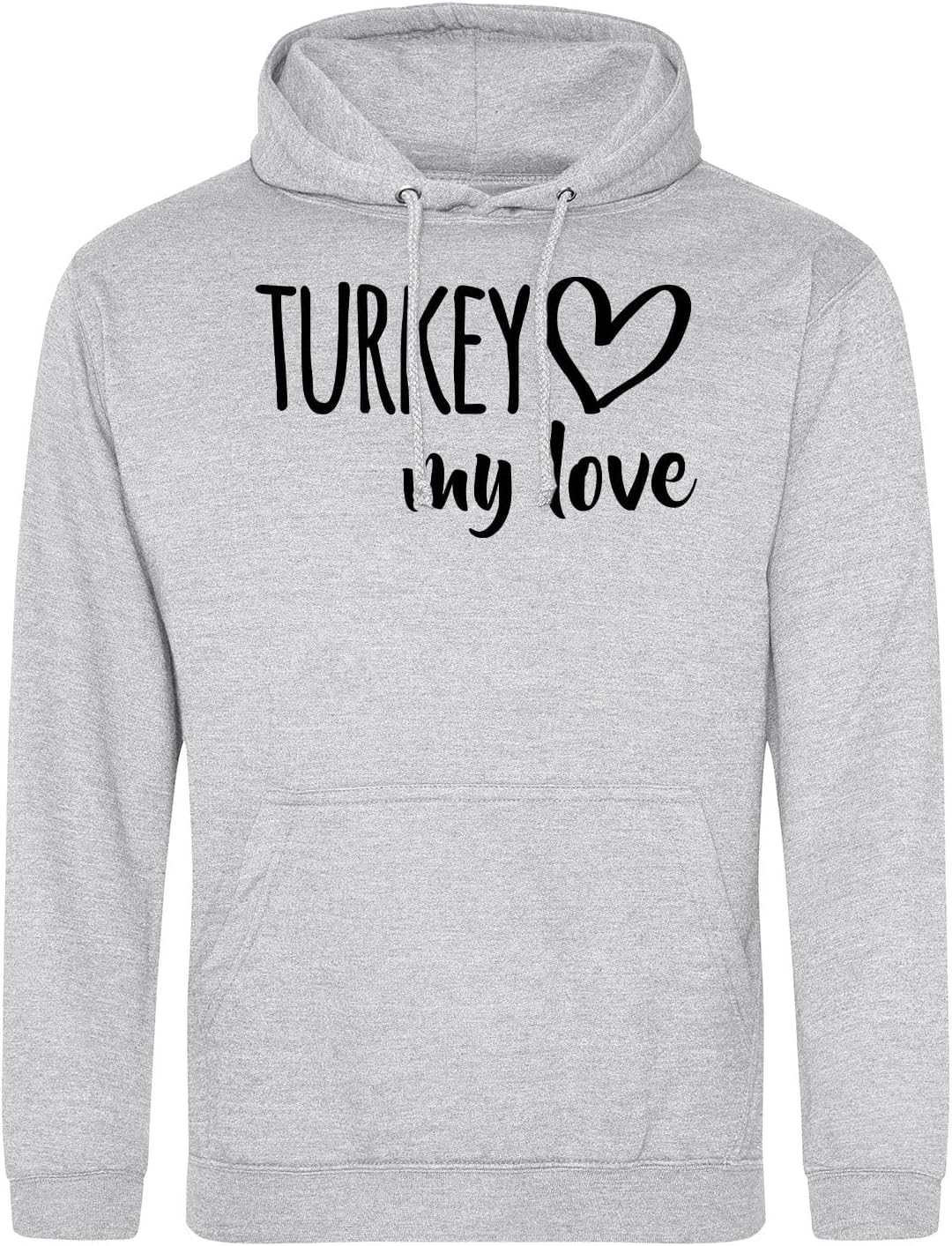huuraa Unisex Hoodie Turkey My Love Pullover Vegan Grösse S-3XL für alle Fans von der Türkei Geschen